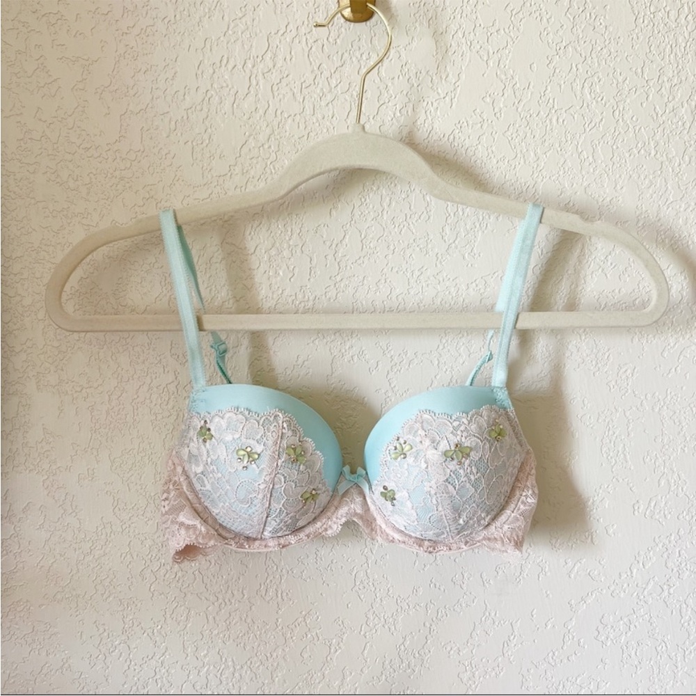 Victoria Secret Demi Lace Rhinestone Bra
